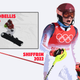 Lindsay Jacobellis (inset) and Mikaela Shiffrin